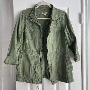 Green Cargo Jacket. Size Small.